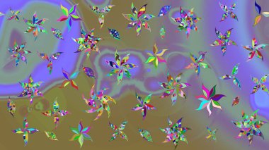 Egzotik çiçekler, nötr renklerde botanik ve parlak klasik doğa. Klasik tropikal doğal elementlerin suluboya seti. Raster illüstrasyonu.