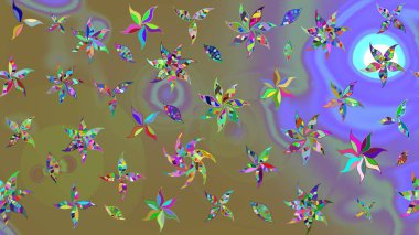 Raster Güzel kumaş deseni. Çiçek arkaplan ile soyut zarafet çizim deseni.