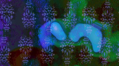 Yeni yıl kar tanesi. Düz kar karalama ikonları, yılbaşı afişi için kar taneleri silueti, kartlar. Güzel soyut kar taneleri mavi ve gri renkler üzerine raster tasarımı.