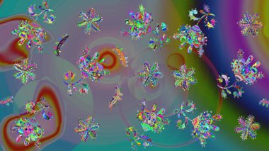 Tarafsız renklerde çiçekler. Nazik, sevimli çiçek arkaplanı. Raster çiçek desenli ve çiçekli..