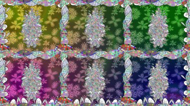 Hint çiçek liyada madalyon deseni. Etnik Mandala süsü. Tekstil, tebrik kartı, boyama kitabı, telefon kılıfı baskı için kullanılabilir. Raster Kına dövme tarzı.