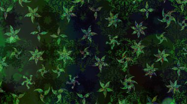 Kar tanesi süs desen. Snowflakes desen. Kar taneleri arka plan. Arka plan üzerinde izole soyut kar taneleri ile düz tasarım. Raster illüstrasyon.