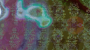 Raster deseni. Botanik kusursuz desen. Organik elementler. Suluboya etkisi.