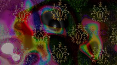 Çiçekli karalama şeklinde Raster çiçek deseni. Nazik, narin çiçek arkaplanı. Hoş renklerde çiçekler.