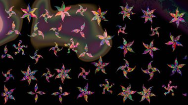 Küçük çiçekteki sevimli çiçek deseni. Kusursuz. Raster illüstrasyonu.