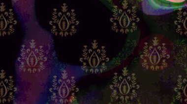 Çiçeksiz desenlerin resmi. Vadinin çiçekleri siyah renklerde.