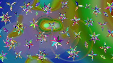 Yatak çarşafları, ceket, paket tasarımı, kumaş ve moda kavramları için tekstil baskısı. Eskiz modeli etnik tasarım. Çiçekleri, deniz kabukları, mandalaları ve suluboya efektleri olan deniz altyapısı.