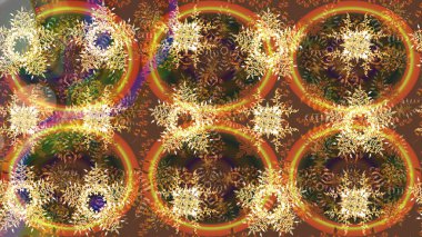 Kahverengi ve turuncu renklerde suluboya kar taneleri. Kışın sembolü. Güzel dekorasyon. Raster çizimi kar taneleri.