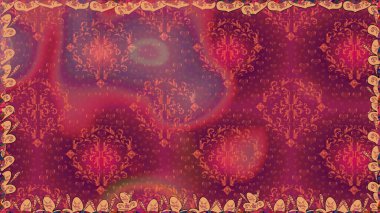 Raster deseni. Doğa. Çiçek arkaplan. Çiçek kompozisyonu. Çiçek kolajı. Küçük çiçekte güzel bir desen var. - Kırmızı çiçekler..