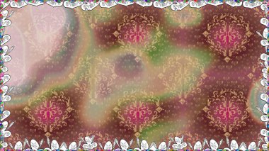 Yumuşak, yaz çiçekli arka plan. Kahverengi renkli çiçekler. Raster çiçek desenli ve çiçekli..