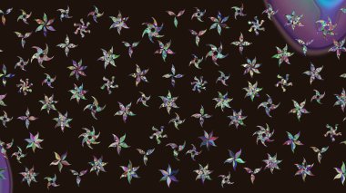 Raster Noel soyut renkli arka plan ve tatlı kar tanesi. Raster illüstrasyonu. Kar taneli Noel arkaplanı. Kış soyut arkaplanı.