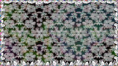 Eski usul. Kusursuz bir geçmişi var. Raster illüstrasyonu. Raster. Tomurcukları çiçek olan sevimli bir çiçek deseni. Kumaş, tekstil ve duvar kağıdı baskısı için..