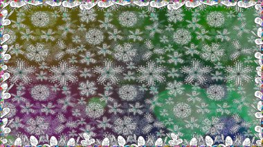 Kusursuz dekoratif arka plan, çiçek mandala. Çiçek. Raster illüstrasyonu. Renklerde.
