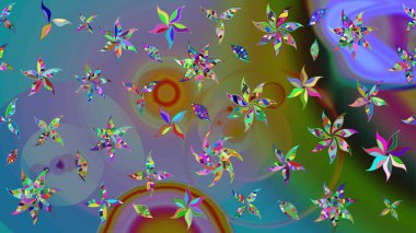 Çizim raster deseni. Çiçek arkaplan. Güzel kumaş deseni.