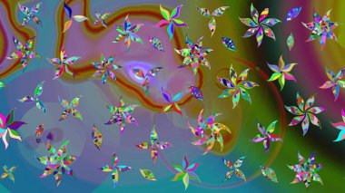 Güzel suluboya çiçekler, parlak boya çiçek desenli eskiz arka planı. Raster..