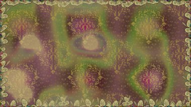 Kahverengi renkli çiçekler. Küçük çiçekteki sevimli çiçek deseni. Raster illüstrasyonu.