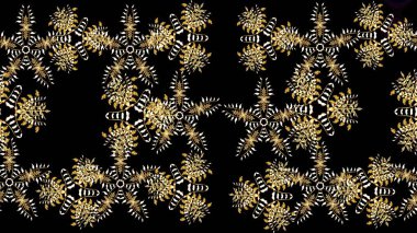 Şirin çiçekler. Satır seamless modeli. Rasterleştirme Trendy kumaş deseni.