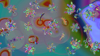 Raster illüstrasyonu. Eski usul küçük çiçekli şirin bir eskiz deseni. Moda arka planında parlak buketler. Kumaş, duvar kâğıdı ve kağıda yazdırmak için gelişen arkaplan.