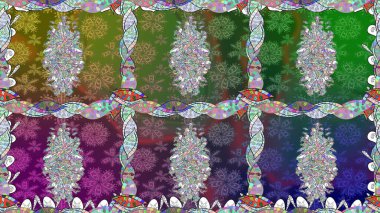 Çiçekleri, deniz kabukları, mandalaları ve suluboya efektleriyle donanma geçmişi. Yatak çarşafları, ceket, paket tasarımı, kumaş ve moda kavramları için tekstil baskısı. Kusursuz etnik tasarım.