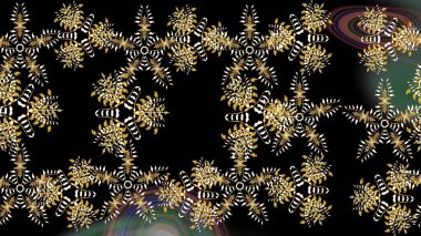 Noel stili. Raster illüstrasyonu. Siyah ve kahverengi renkte kar taneleri.