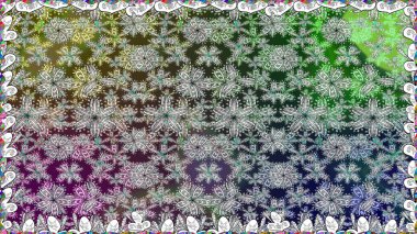 Küçük çiçekteki sevimli çiçek deseni. Renkli çiçekler.