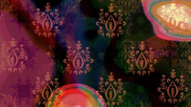 Kış. Renkli arka plan üzerinde izole suluboya kar taneleri. Kış sembolü. Raster illüstrasyon.