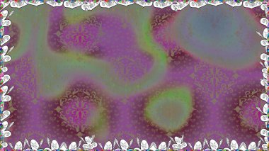 Sevimli çiçek raster deseni. Düz Çiçek Elementleri Tasarımı. Mor renkli çiçekler. Kusursuz Renksiz Bahar Teması Kusursuz Arkaplan.