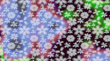 El çizimi Noel Raster illüstrasyonu. Yeni yıl dekoratif kar taneleri arka planı. Kış Kar Taneleri Karalamaları.