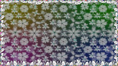 Çiçekli yaz çiçekleri. Küçük çiçekte güzel bir desen. Küçük renkli çiçekler. Moda baskıları için zarif bir şablon. Motley illüstrasyonu. Kusursuz..