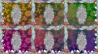 Üst manzara, yumuşak stil. Sevgililer günü ve tebrik kartı konsepti için şık bir davetiye. Çiçek kompozisyonu, el boyası, hassas şablon. Yeşil renkte manzaralı çiçek deseni.