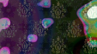 Çiçeksiz desenli arka plan. Gri renkli çiçekler. Renkli Bahar Temalı Kusursuz Arkaplan. Düz Çiçek Elementleri Tasarım Raster illüstrasyonu.