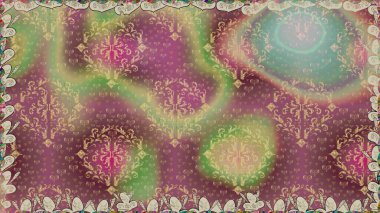 Raster illüstrasyonunda kusursuz çiçek deseni. Süslü kumaş deseni. Renkli Bahar Temalı Kusursuz Arkaplan. Düz Çiçek Elementleri Tasarımı.