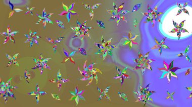 Raster. Sabıka fotoğraflarında, bebek kıyafetlerinde, duvar kâğıtlarında, paket kutularında falan kullanılabilir. Zarif, parlak ve tarafsız çiçek deseni tasarımı.