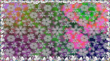 Renkli çiçekler. Düz Çiçek Elementleri Tasarımı. Çiçeksiz desenli arka plan, yaz çiçekleri. Renkli Bahar Teması Kusursuz Arkaplan.