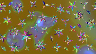 Klasik çiçek desenli. Raster 'ın taze dokusu. Yumuşak pamuk tasarımı. Paketleme, tekstil, duvar kâğıdı için çiçek eskizi. Yumuşak kiremit.