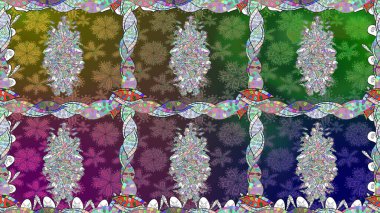 Suluboya etkisi. Organik elementler. Raster deseni. Botanik kusursuz desen.