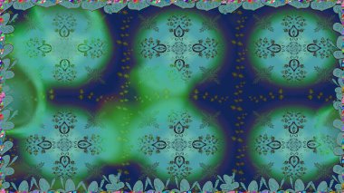 Kusursuz bir arka plan modeli. Mavi yapraklı yabani çiçekler. Suluboya, elle çizilmiş. Raster illüstrasyonu.