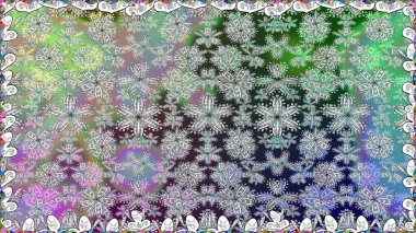 Çiçeksiz desenli nakış işlemeli gelincikler ve vadideki zambaklar. Tekstil tasarımı için geleneksel Raster çiçek buketi.