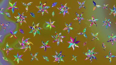 Çiçekleri, deniz kabukları, mandalaları ve suluboya efektleriyle donanma geçmişi. Yatak çarşafları, ceket, paket tasarımı, kumaş ve moda kavramları için tekstil baskısı. Çizim kalıbı etnik tasarım.