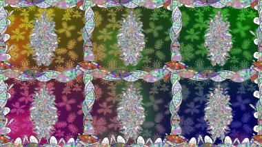 Üretim, duvar kağıdı, baskı, hediye paketi ve scrapbooking Tekstil veya kitap için çiçek sorunsuz arka plan kapsar. Raster resim. Küçük ölçekli çiçek basit şirin desen.