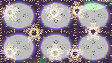 Kar tanelerinin soyut arkaplanı olan şirin bir Noel arkaplanı. Tarafsız ve mor kar taneleri. Raster illüstrasyonu. Renkler. Noel ve Yeni Yıl moda baskıları için tatil tasarımı.