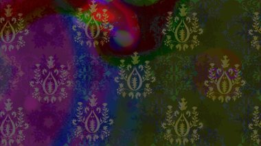 Halk tarzı. Modern çiçek arkaplanı. Moda baskıları için zarif bir şablon. Parlak renkli çiçekleri ve gri yaprakları olan, kusursuz çiçek desenleri..