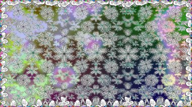 Tomurcukları çiçek olan sevimli bir çiçek deseni. Kumaş, tekstil, duvar kağıdı baskısı için. Raster. Raster illüstrasyonu. Kusursuz bir geçmişi var. Antika retro tarzı.