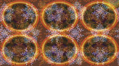 Raster illüstrasyonu. Kar taneleri deseni. Kar tanesi rengarenk desen. Raster kar taneleri arka planda. Soyut kar taneleri arkaplanda izole edilmiş düz tasarım.