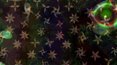 Çiçekli çiçek deseni, suluboya. Gri renkli çiçekler. Renkli Bahar Teması eskiz kalıbı. Düz Çiçek Elementleri Tasarımı. Raster illüstrasyonu.