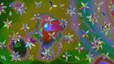 Küçük yeşil çiçeklerle oldukça eski bir besin torbası deseni. Tekstil, kumaş, kapaklar, duvar kağıtları, baskı, paket, koleksiyon defteri, örgü, dekupaj için çiçek arkaplanı..