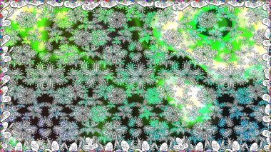 Çiçekli ipek eşarp. El çizimi çiçek unsurları olan soyut, dikişsiz raster deseni. 1950-1960 motifleri. Retro tekstil tasarım koleksiyonu. Gri üzerine gri.