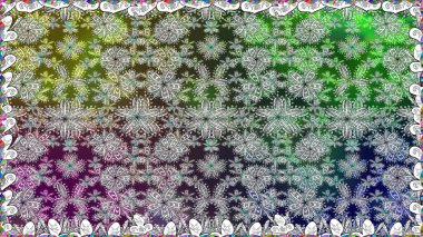Raster illüstrasyonu. Renkli tekstil tarzında. Çiçeklerle suluboya desenleri.