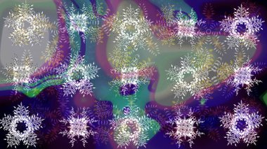 Gri, nötr ve mavi kar taneleri. Noel ve yeni yıl moda baskıları için tatil tasarımı. Raster illüstrasyonu. Renkler. Kar taneleri soyut arkaplan ile Noel sevimli arka plan.