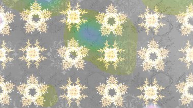 Kar taneleri arka plan. Raster resim. Arka plan üzerinde izole soyut kar taneleri ile düz tasarım. Snowflakes desen. Kar tanesi dekoratif desen.